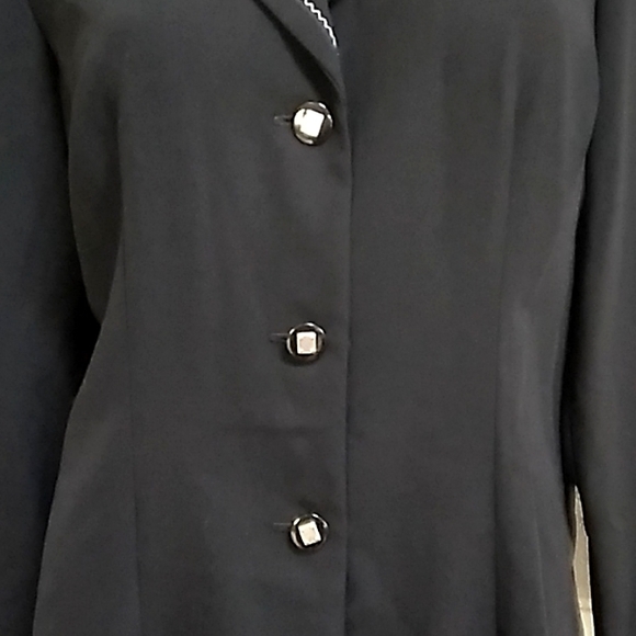 Requirements Black Button Down Business Jacket. Size Small - Picture 5 of 13